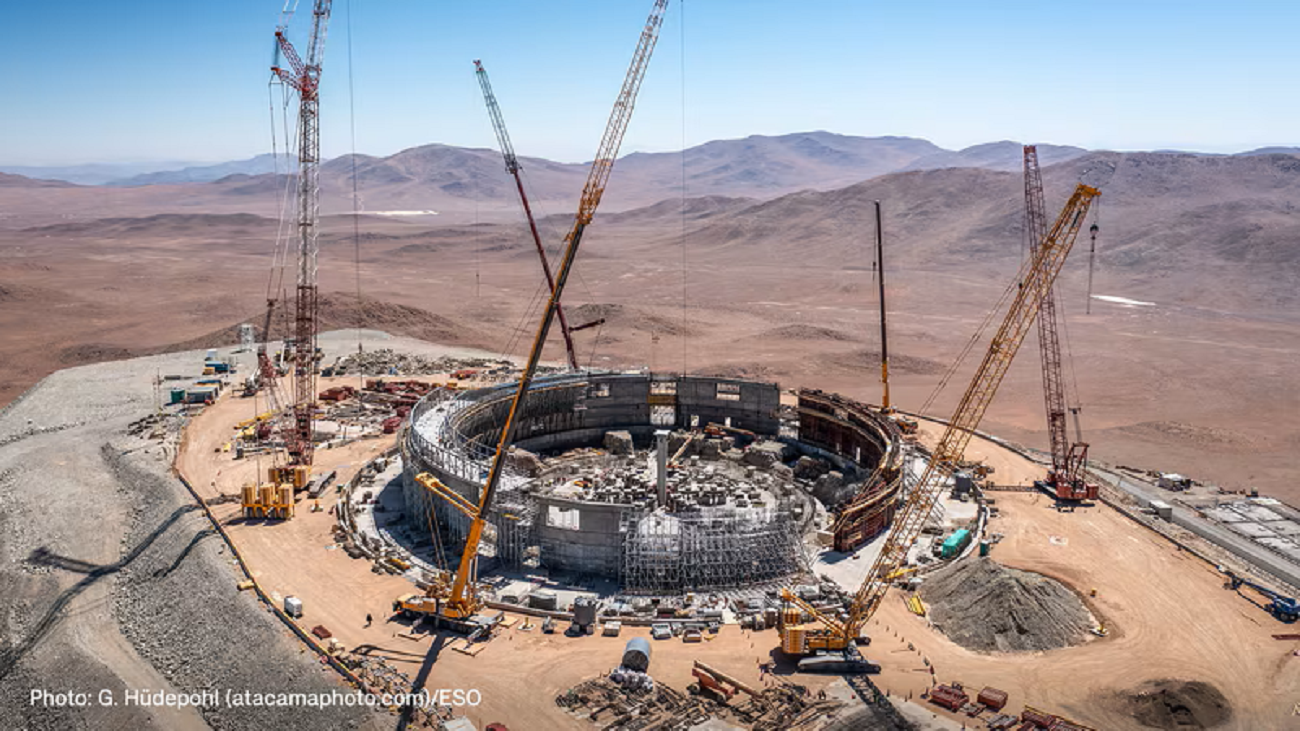 The European Southern Observatory’s Extremely Large Telescope is currently under construction in Chile